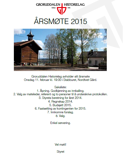 Årsmøte 2015