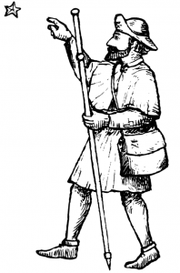 Pilegrim figur bak